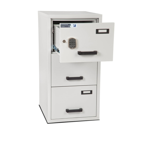 Burton 3 Drawer E Fire Resistant Filing Cabinet - Image 2