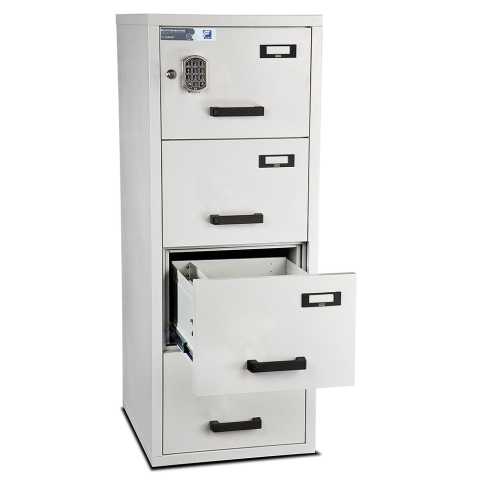 Burton 4 Drawer E Fire Resistant Filing Cabinet - Image 2
