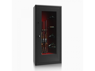 Burton Krystal Gun Display Safe Grade 0 - Size 1 7 Guns & Shelves