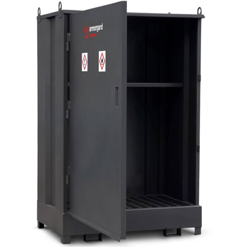 Armorgard DrumBank DB2S Oil Drum Store With Shelf - Image 2
