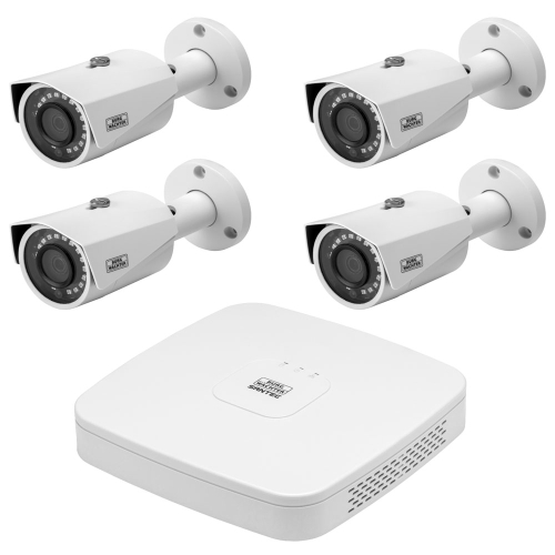 Burg Wachter CCTV Kit - 4 Bullet Cameras & 1TB NVR